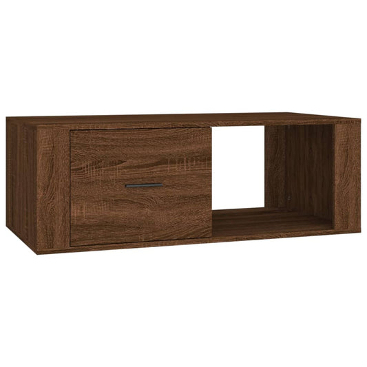 NNEVL Coffee Table Brown Oak 100x50.5x35 cm Engineered Wood